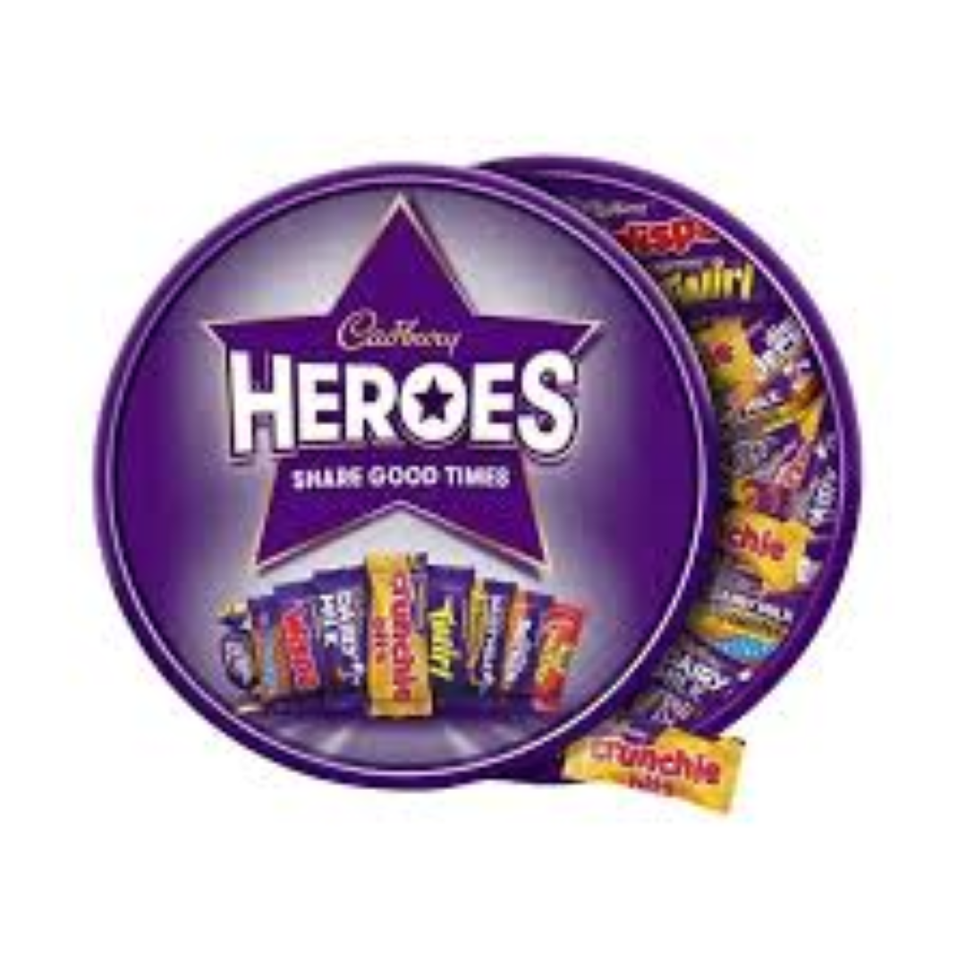 CADBURY HEROES TUB 550G